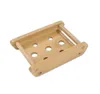 Wooden Soap Dish Natural Bamboo Soap Dishes Holder Rack Plate Tray Multi Style Round Square Soap Container FY5101 0728