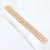 Stainless Steel Diamond Watch Strap For Apple Watch 44mm 42mm 40mm 38mm Bands Luxury Fish Scale Bracelet Wristband iwatch Series 7 6 5 4 3 Link Watchband Accessories