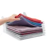 Hooks Rails T Shirt Clothes Organizer Closet Storage Travel Organization System Tshirt Folding Board Home Nödvändighet