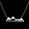 Pendant Necklaces GORGEOUS TALE Stainless Steel Chain Bijoux Femme Moon & Star Heart Puzzle Mountain Camera Graduate Chokers Women Elle2