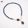 Zincir mücevher mavi deniz tortu jaspers kolye doğal lapis kolye 23 '' womenchains elle22 için