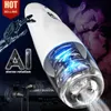 NXY Sex Men Masturbators Sc Rotation automatique Sex Machine Male Masturbator Cup Silicone Vagin Real Pussy Fellation Pocket Adulte Masturbation Jouets pour hommes 0412