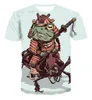 Japanese Samurai 3D Print T shirt Men Women Fashion O Neck Short Sleeve T Shirt Harajuku Hip Hop Streetwear Ninja Tees Tops Male 220520