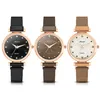 Luxury Women Magnet Watch Fashionable Ladi Quartz Wristwatch Casual Montre Femme Women's Magnet Buck Watch Set