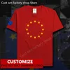 Europäische Union vereint in Vielfalt EU EUR Männer T-Shirt Free Custom Jersey DIY Name Nummer 100 Baumwolle T-Shirts 220616