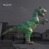 Duży nadmuchiwany Tyrannosaurus Rex Symulacja Jurassic Park dinozaur Model dmuchania zielonego balonu t-rex na imprezę na świeżym powietrzu