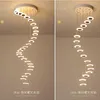 Подвесные лампы творческий светодиодный люстр свет простые современные пингдант -световые офисные акриловые спальни столовая флама