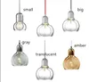 Pendant Lamps Modern Lighting One-Light Indoor Hanging Lamp Hand Blown Clear Glass Shade Retro Style Loft Kitchen Dining E27Pendant