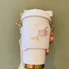 2022 Starbucks cherry blossom season spring cup 370ml Cherry Blossom stainless steel cup with insulating cup