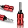 24mm diameter 2mm screw tattoo handle short red five-claw electroplated aluminum alloy ordinary needle 1pc