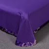 Wedding Duvet Cover Set Jacquard bedding set Lace Pillowcase (3PCS no Bedsheet )European luxury Purple flowers