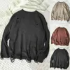 Maglione oversize a maniche lunghe antipilling, ottimo maglione primaverile L220801
