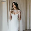 Avvolge Giacche G36 Scialle da sposa Sexy Decorazione inversa Mantello Ricamo in pizzo per abito da sposa Mantello Velo Tulle CapeWraps