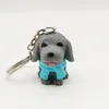 Porte-clés mode punk français Teddy porte-clés résine chien porte-clés pour femmes sac pendentif bijoux bibelot hommes voiture anneau chaîne