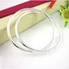 Bangle Factory Spot Direct Sales Silver Plated Bracelet Glossy Men And Women Fashion Ornaments Solid SilveBangle