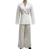 Женские брюки с двумя частями 2022 костюмы, набор пальто длинный темперамент, бизнес, маленький рукав, прямая осень