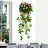 Dekorative Blumenkränze, 5 Zweige, künstliche Rosenblüten, Wandbehang, Orchideenkorb, Wohnzimmer, Balkon, Zuhause, Hochzeitsdekoration