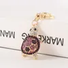 New Creative Turtle Rhinestone Keychain For Men Women Cute Bag Car Keychains Pendant Accessories Fashion Jewelry Gift