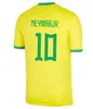 2023 2024 Brasilsfotbollströjor Marcelo Paqueta Neres Neymar Jr Coutinho Firmino Jesus Vini Jr 23 24 Brasils Football Shirt Kid Kit Män kvinnor