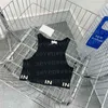 Women's Stripe Letter Vests T Shirts Womens Designer Clothing Sleeveless Short Style Tanks Sexy Ladies Tshirt For Party Nightclub