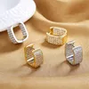 Hoop Huggie Crystal Earrings Copper Zirconia Sieraden Earring Clasps Hooks Fittingen accessoireshoop Kirs22