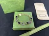 2024 charme pulseiras designer pulseiras mulheres jóias vintage dupla carta pulseira moda marca de luxo acessórios presentes para senhora 224086rl