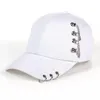 Dorosły solidny regulowany żelazny pierścień żelazny kobiety baseballowe czapki Casquette Hats