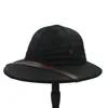 어린이 Toquilla 짚 헬멧 Pith Sun Hat for Boy Girl Vietnam War Army 부모-자녀 돔 사파리 정글 광부 캡 2781 T2