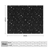 Filtar Anti-Ball Filt för Aircraft Office Tupplur Black Universe Throw Warm Plush Filtblankets