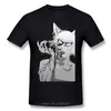 Magliette da uomo bestiars anime giapponese uomini in cotone maglietta grafica grafica plus size tops stampa stampa lupo maglietta a maniche corte oversize
