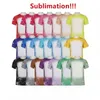 UPS New Sublimation Bleached Shirts Heat Transfer party favor Bleach Shirt Bleached Polyester T-Shirts US Men Women Supplies fast B0527S