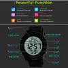 Zegarki na rękę 1PC Sport Ekran LED Digital silikonowy zespół wodoodporny budzik dla na zewnątrz działający wielofunkcyjny modny zegarki modowe