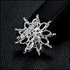 Pinnen broches sieraden zwart kristalhars heldere strass broche pins voor bruiloft drop levering 2021 nj