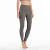 Pantaloni da yoga da donna in tinta unita di alta qualità con leggings neri Pantaloni da yoga a vita alta Sport da palestra Legging Elastic Fitness Lady Pantaloni sportivi da esterno