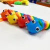 Entrega rápida Niños 3D Puzzle Slug Juguete Tiburón Multicolor Sensorial 3D Impreso Delfín Articulado Slug Fidget Juguete 0813