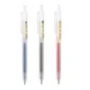 Pen Groothandel school kantoorbenodigdheden malen Arenaceous Doorschijnend Push Type plastic intrekbare 0.5mm vulgel inkt pen