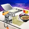 Manual Noodle Machine Small Household Pasta Machine Two Knives Maker Multi-Kinetic Stainless Steel Kitchen Tools N