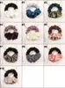 Faixa de cabeceira sem calor feminino Mulheres macias Iron Acessórios preguiçosos Fabric Elastic Hair Band Ties Girls Satin Scrunchies Rolos de cabelo M4164