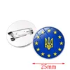 Metal Ucrânia Bandeira Lapela Pin Emblemas para Roupas em Patches Rozety Papierowe icon Backpack CPA4335 C0412