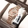 Relógios de luxo da marca de luxo Moda Fashion Quartz Relógios à prova d'água de aço inoxidável Data do relógio Lady Relloj