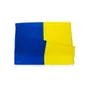 Ukraina Flag 3FTX5FT Ukrainska Nationella flaggor 90 * 150cm Polyester med mässingsgrommens 3x5 fot flagga