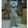 Hallowee Gray Bear Mascot Costume Cartoon Anime Theme Character Carnival vuxen unisex klänning jul födelsedagsfest utomhus outfit