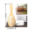 Pinceaux de maquillage Brosse à cheveux en bambou en bois de qualité supérieure Améliorer la croissance Brosse à cheveux en bois Empêcher la perte Peigne TeethMakeup