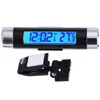 Interior Decorations Creative 2in1 LED Digital Car Clock Thermometer Temperature LCD Backlight