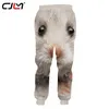 CJLM Unisex Hip Hop 3D Printed Service Oringial Animal White Mouse Custom Plus Size Sweatpantss Drop 220613