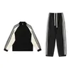2022 Мужской спортивный костюм Две штуки набор курток с длинными рукавами и брюками с буквами вышивка стиль моды весенний осен