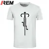 REM TEE Bike Lines Cycling Novelty Creative Mens Men T Shirt Tshirt Kort ärm O Neck bomull Casual T Shirt Top Tee 220712