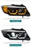 Bil Dayime Running Head Light för BMW 3 Series E90 LED-strålkastarmontering 318i 320i 325i Dynamic Turn Signal Lens Auto Accessories 2005-2012