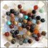 10Mm Non-Porous Loose Reiki Healing Chakra Natural Stone Ball Bead Palm Quartz Mineral Crystals Tumbled Gemstones Hand Piece Home Decoration