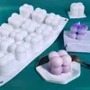 3D siliconen schimmel aromatherapie gips diy cake bak kaarsen kaarsen maken voorraden klei schimmel 220618